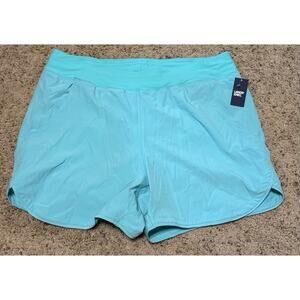 Lands’ End Women’s Swim Shorts Size 16 Teal Color
